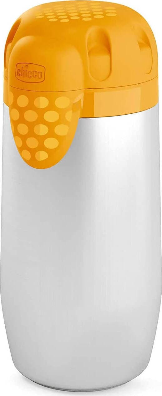 Chicco portabiberon e portapappa termico in acciaio inox, contenitore termico per alimenti e bevande, mantiene la temperatura fino a 5 ore, contenitore termico senza bpa, 0+ mesi