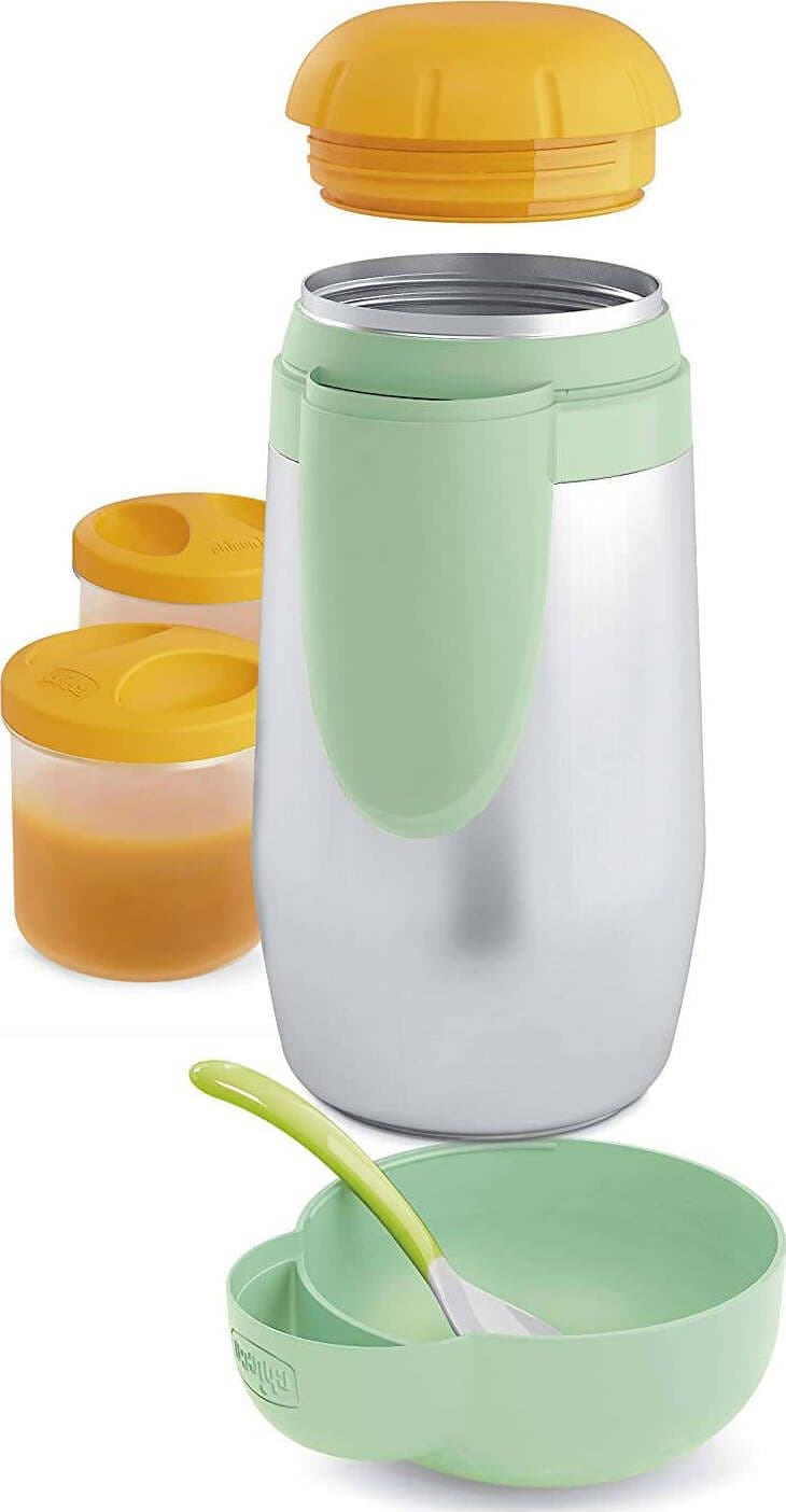 Chicco Portapappa E Portabiberon Termico in Acciaio Inox Con 2 Contenitori, Contenitore Termico per Alimenti E Bevande, Mantiene La Temperatura Fino a 5 Ore, Contenitore Termico Senza Bpa, 0+ Mesi Prima infanzia/Allattamento e pappa/Allattamento con biberon/Contenitori per biberon Sanitaria Gioia del Bimbo - Villa San Giovanni, Commerciovirtuoso.it