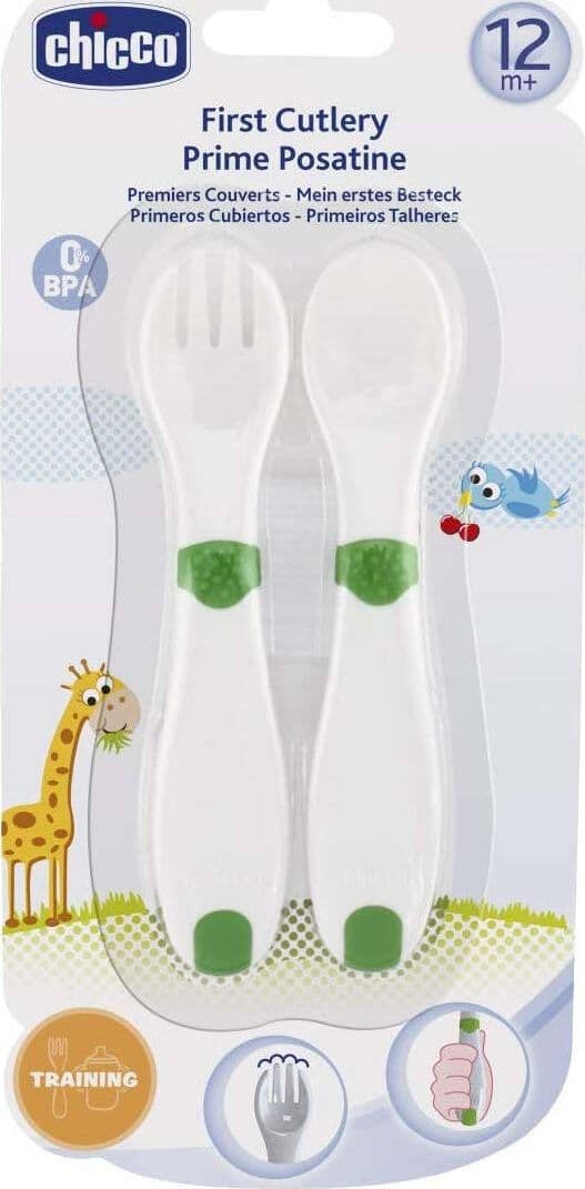 Chicco prime posatine 12+ mesi di colore Verde Prima infanzia/Allattamento e pappa/Stoviglie/Set di stoviglie Scontolo.net - Potenza, Commerciovirtuoso.it