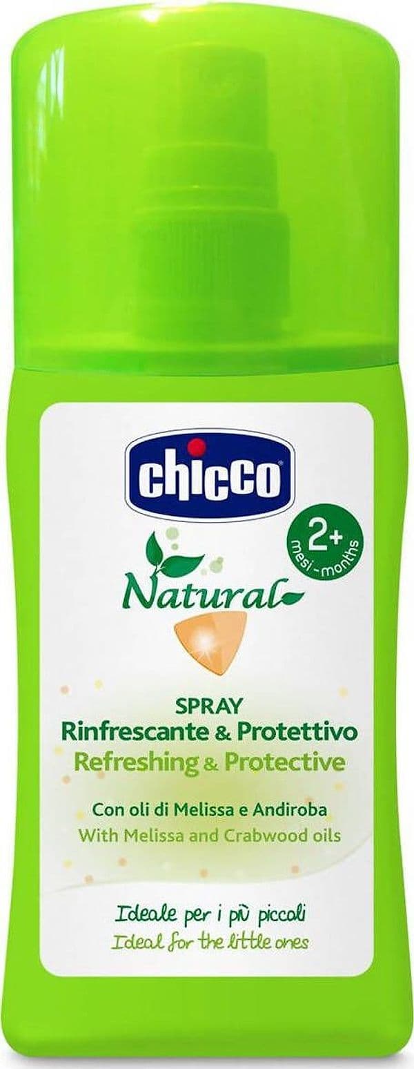 Chicco Spray Rinfrescante Protettivo, Protezione Naturale Dagli Insetti, 100 ml Prodotti Anti Zanzare Sanitaria Gioia del Bimbo - Villa San Giovanni, Commerciovirtuoso.it