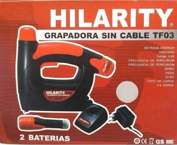 CHIODATRICE GRAFFETTATRICE SPARA CHIODI SPARACHIODI A BATTERIA 4,8 V PERCUSSIONE