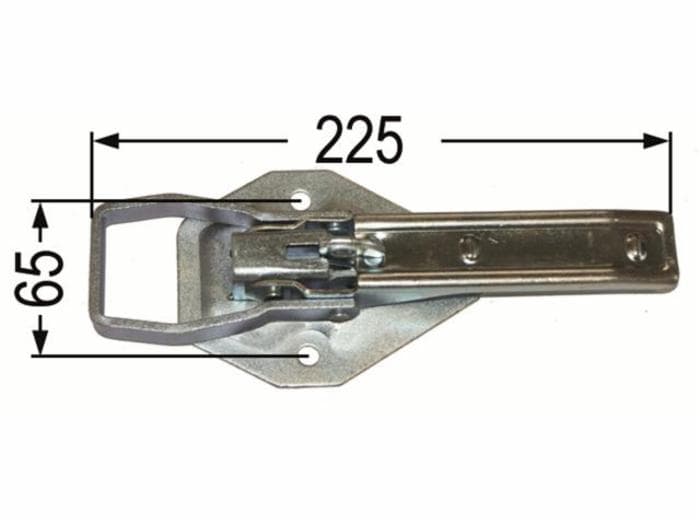 Chiusura per rimorchio 225x65mm confezione da 2 pezzi