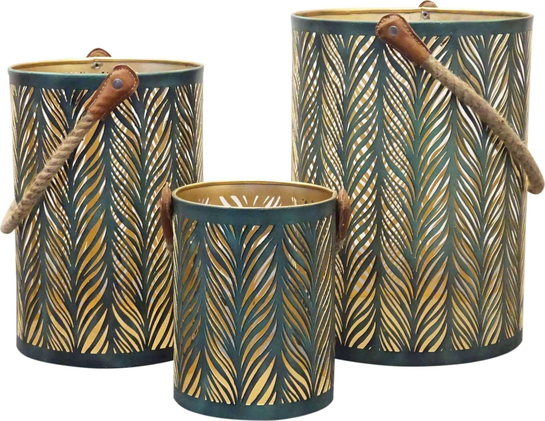 CHO---set-di-3-lanterne-in-metallo-Verde-Milani-Home