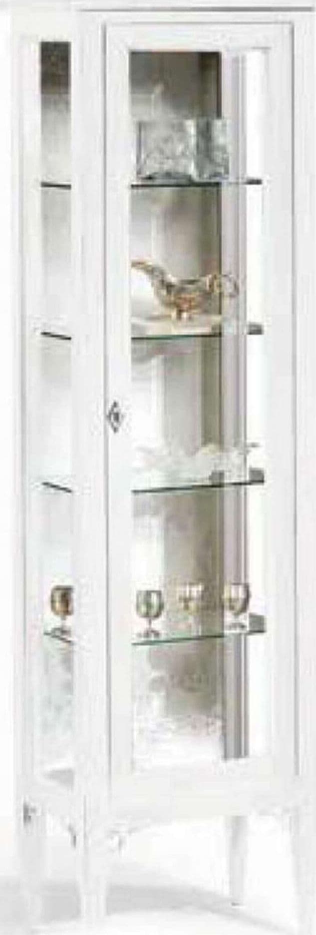 CHRISTAL---credenza-con-vetrina-in-legno-massello-50x34x140-Bianco-Milani-Home