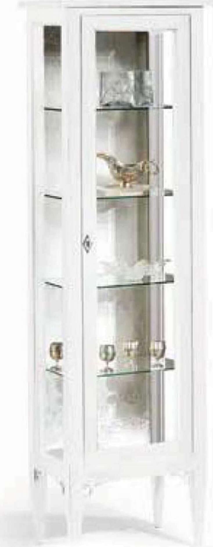 CHRISTAL---credenza-con-vetrina-in-legno-massello-50x34x140-Bianco-Milani-Home
