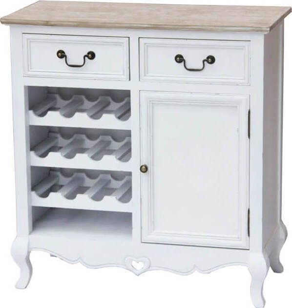 CHRISTELLE---credenza-1-anta-2-cassetti-3-ripiani-porta-bottiglie-in-legno-di-paulownia-shabby-chic-80x36x84,5-Bianco-Milani-Home