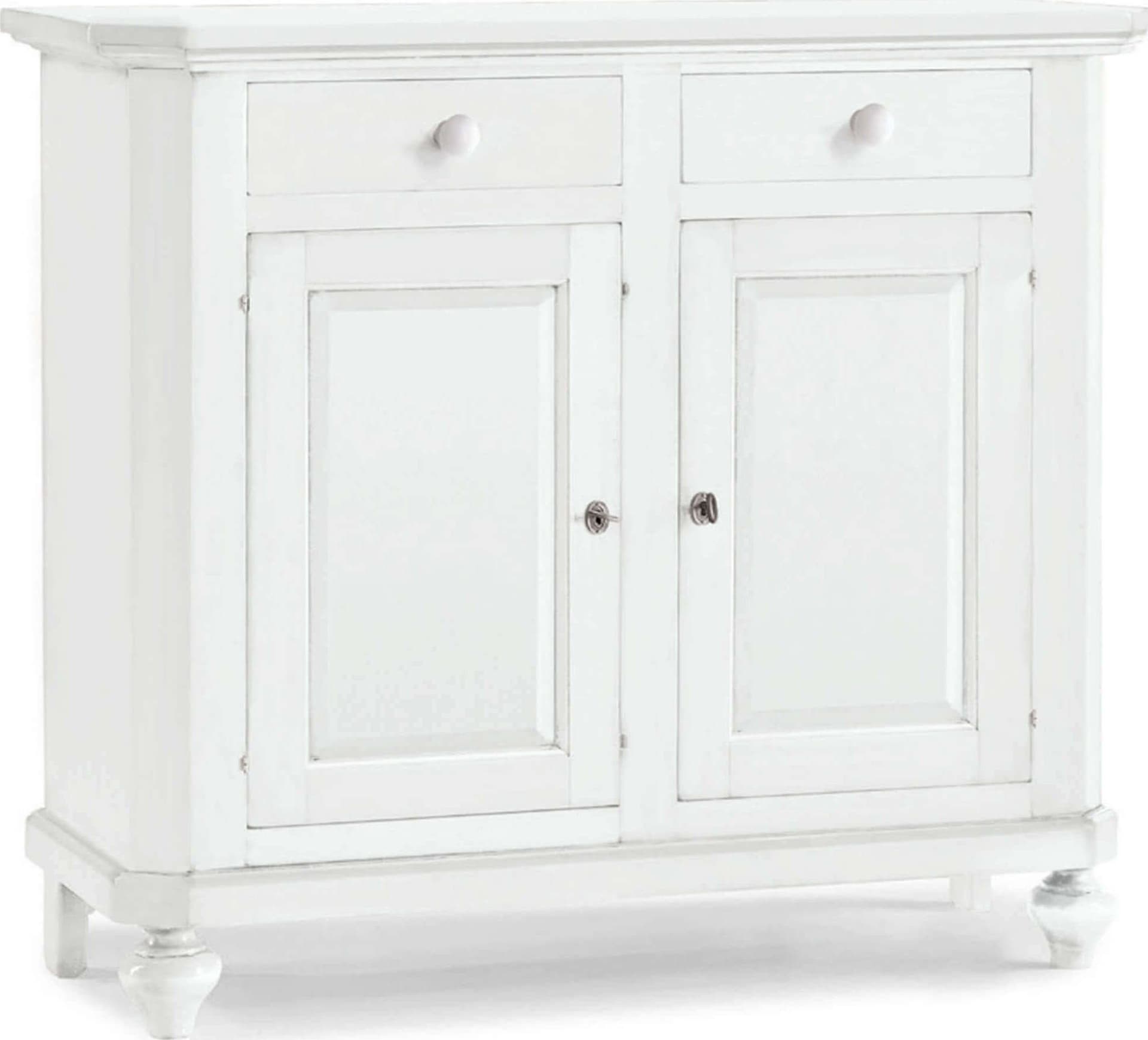 CHRISTOPHER - credenza in legno 103x43x96 Bianco Milani Home