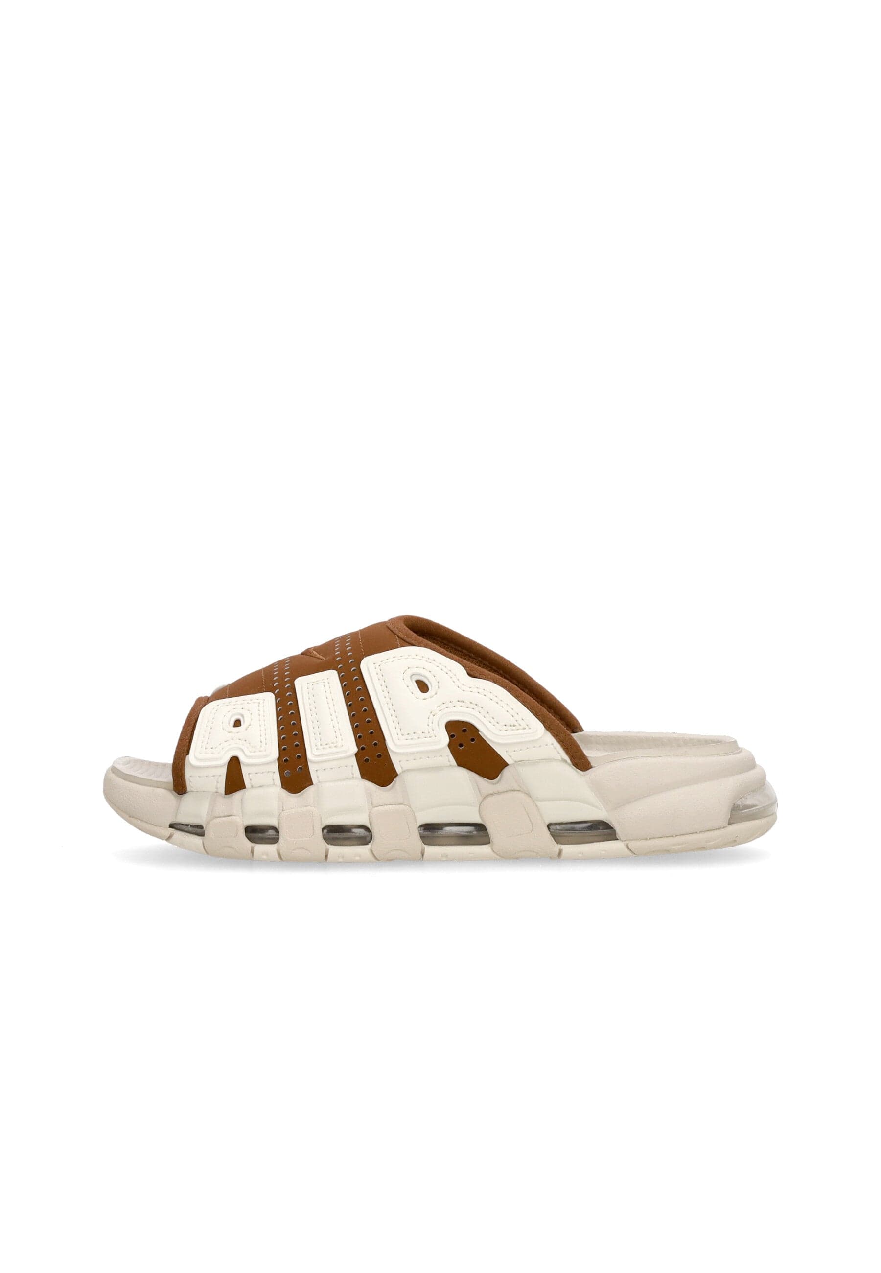 Nike Ciabatte Uomo Air More Uptempo Slide Lt British Tan/sail/lt Orewood Brown/clear da uomo in Infradito Drestige - Casamassima, commercioVirtuoso.it