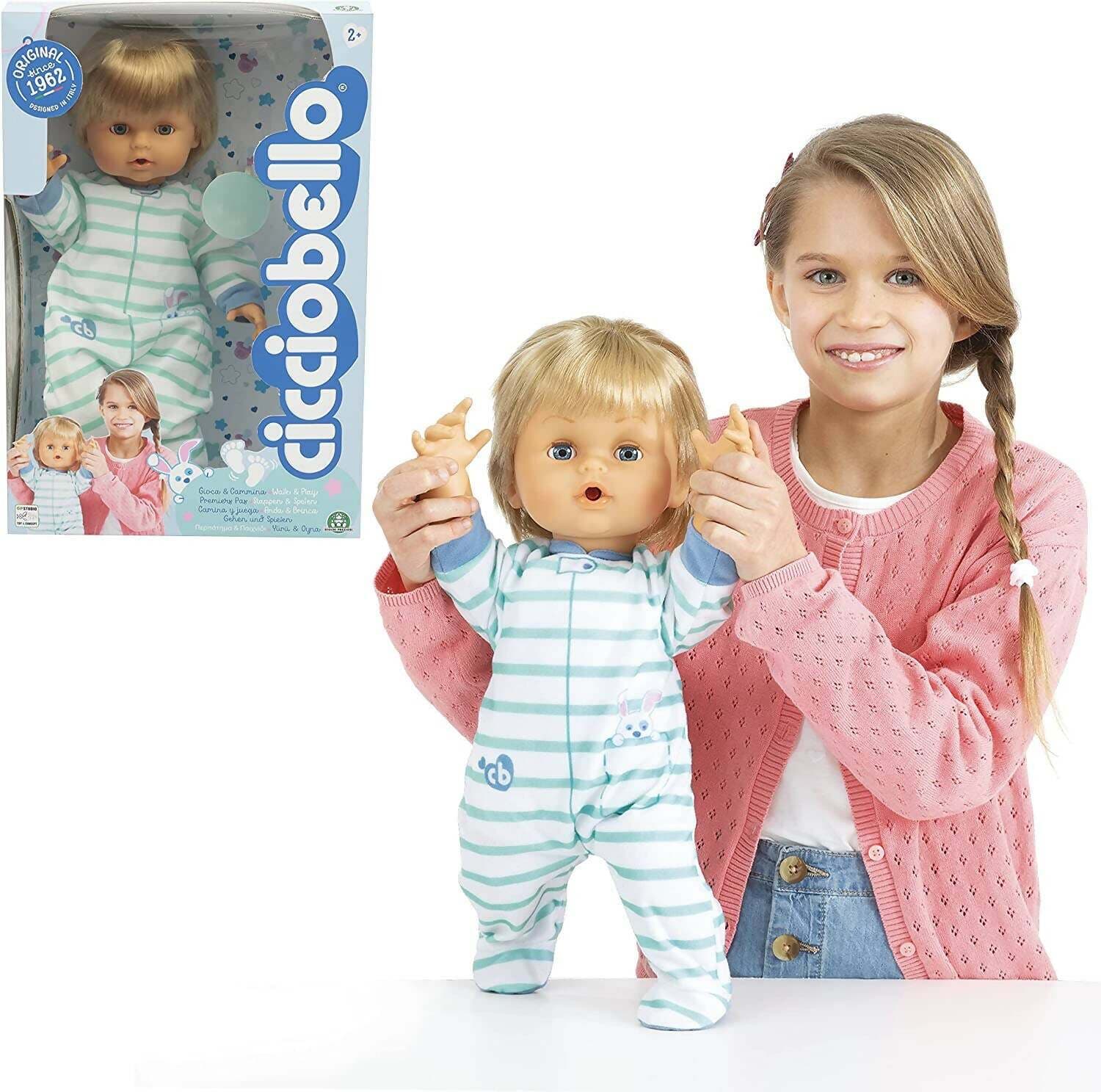 Cicciobello Gioca E Cammina Impara Cicciobello Bambolotto Primi Passi Con Te Fa Teneri Versetti Con Ciuccio E Pallina, Per Bambine A Partire Dai 2 Anni, Giochi Preziosi, Ccb84000 in Bambolotti Cartoleria Deja Vu - Crotone, commercioVirtuoso.it