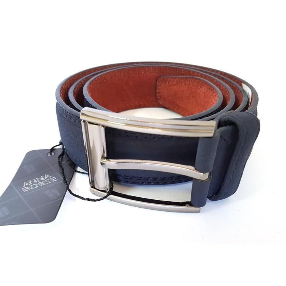 Cinta Cintura Uomo Pelle Blu M1291 Elegante Glamour Fashion Alla Moda Moda/Uomo/Accessori/Cinture Trade Shop italia - Napoli, Commerciovirtuoso.it