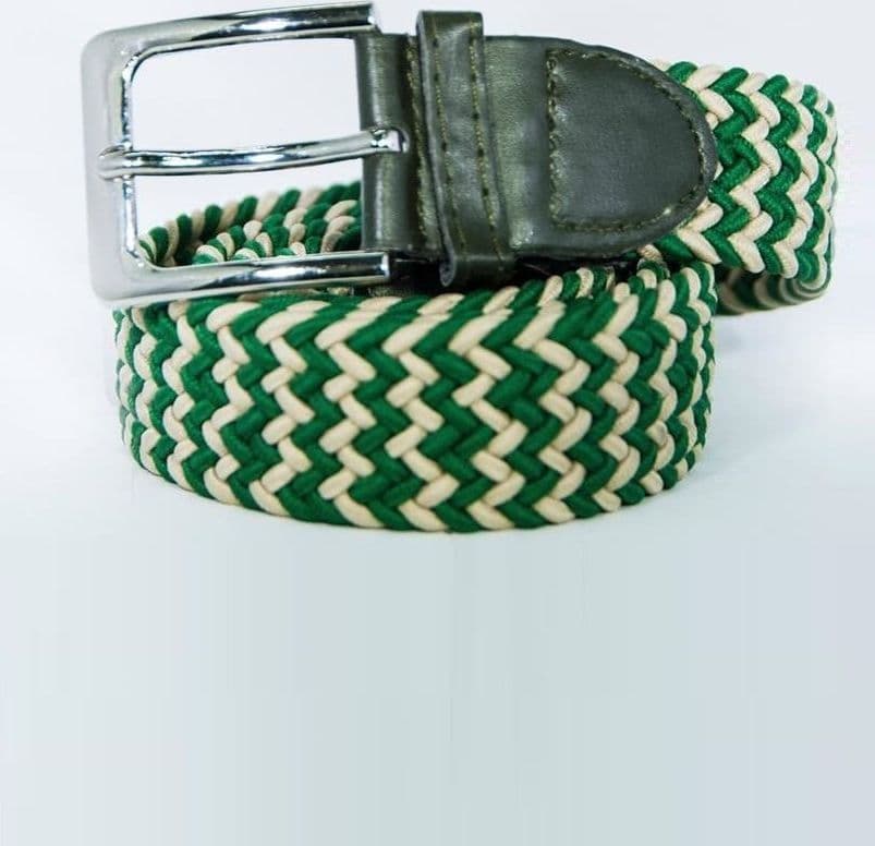 Cintura Uomo Donna Intrecciata Verde Beige Corda Cinta Tessuto Fibbia In Metallo Moda/Uomo/Accessori/Cinture Trade Shop italia - Napoli, Commerciovirtuoso.it