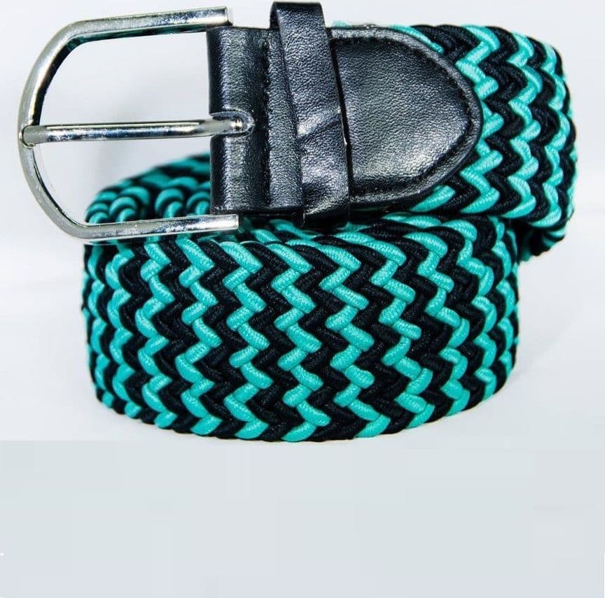 Cintura Uomo Donna Intrecciata Verde Nero Corda Cinta Tessuto Fibbia In Metallo Moda/Uomo/Accessori/Cinture Trade Shop italia - Napoli, Commerciovirtuoso.it