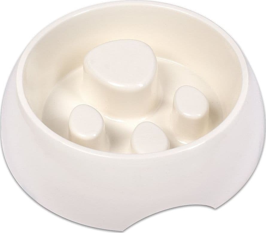 Ciotola-Per-Cani-Alimentazione-Lenta-1000ml-In-Plastica-Per-Mangiare-Lentamente