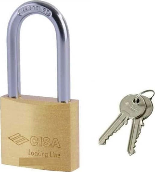 CISA---LOCKING-LINE-LUCCHETTO-AD-ARCO-LUNGO-IN-OTTONE-CON-2-CHIAVI-30MM