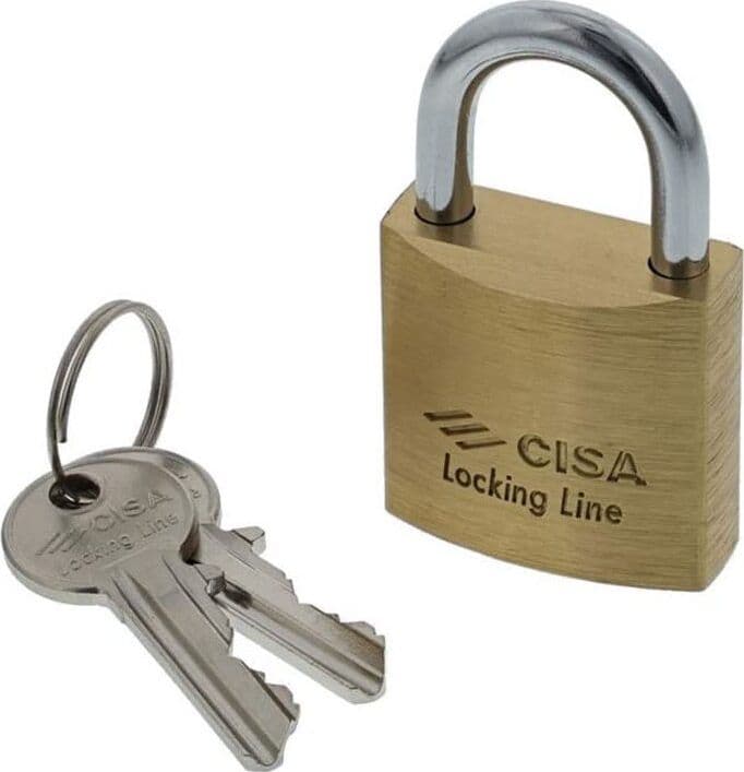 CISA---LOCKING-LINE-LUCCHETTO-AD-ARCO-NORMALE-IN-OTTONE-CON-2-CHIAVI-30MM