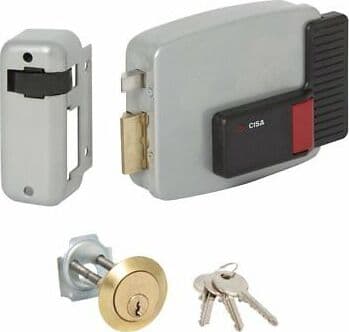 CISA---SERRATURA-ELETTRICA-DA-APPLICARE-PER-PORTE,-PULSANTE-SU-SCATOLA-60MM