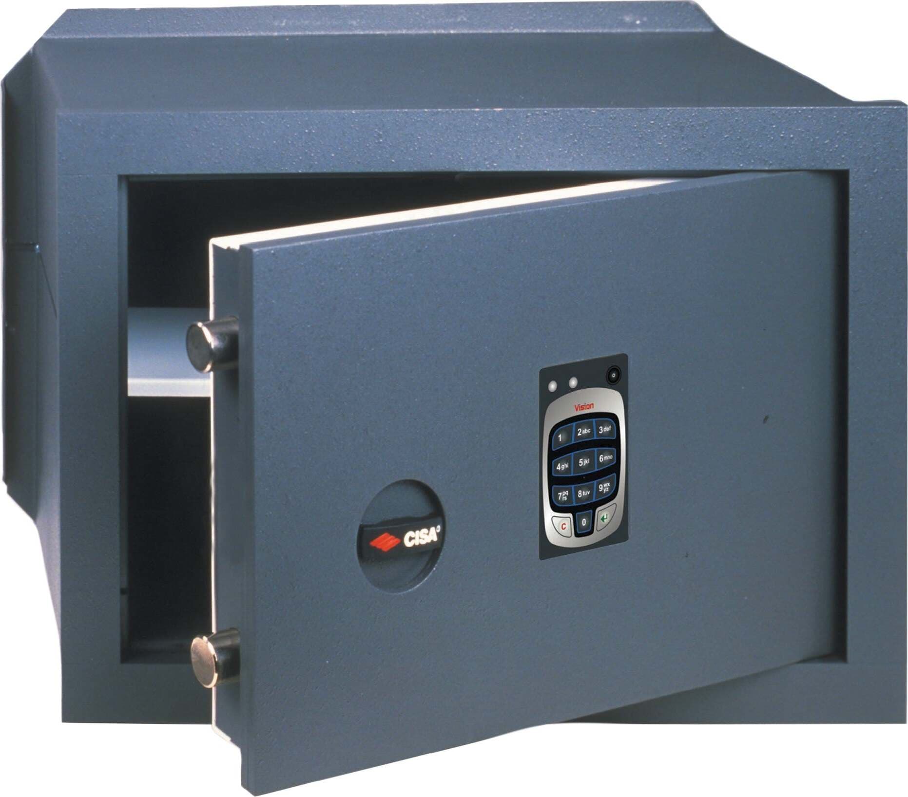 Cisa 82710.31 Cassaforte Elettronica a Muro 36x20x24cm Cassaforte a Combinazione Tastiera alfanumerica 2 Catenacci 1 Ripiano Fai da te/Sicurezza e protezione/Casseforti e accessori per la sicurezza/Casseforti a muro Ferus - Montoro, Commerciovirtuoso.it