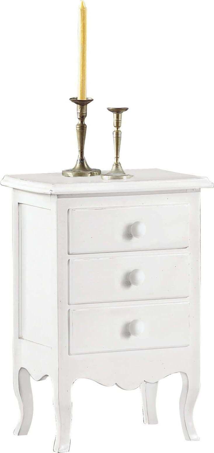 CLARENCE---comodino-in-legno-massello-43x32x64-Bianco-Milani-Home