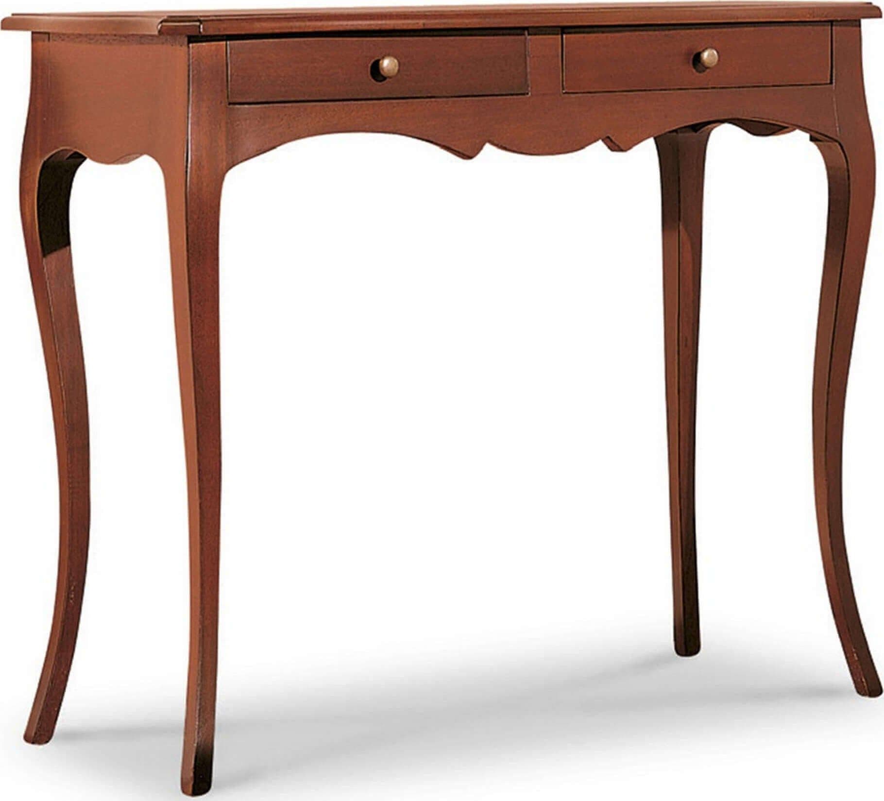 CLARK - consolle in legno massello 95x41x80 Tinta noce Milani Home