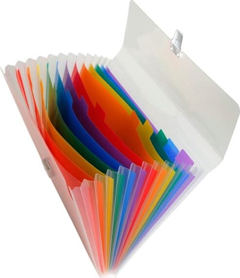 Classificatore Crystal - 13 tasche - PP - 33x25 cm - Exacompta Cancelleria e prodotti per ufficio/Archivio ufficio e accessori per scrivania/Raccoglitori e accessori per raccoglitori/Raccoglitori/Raccoglitori a leva per documenti Eurocartuccia - Pavullo, Commerciovirtuoso.it