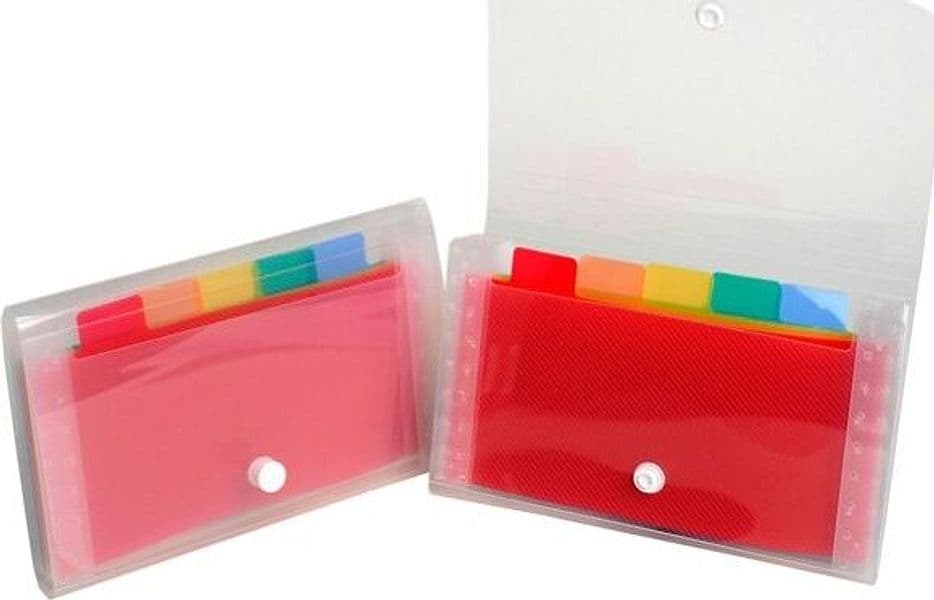 Classificatore Crystal - 6 tasche - PP - 11x18 cm - Exacompta Cancelleria e prodotti per ufficio/Archivio ufficio e accessori per scrivania/Raccoglitori e accessori per raccoglitori/Raccoglitori/Raccoglitori a leva per documenti Eurocartuccia - Pavullo, Commerciovirtuoso.it