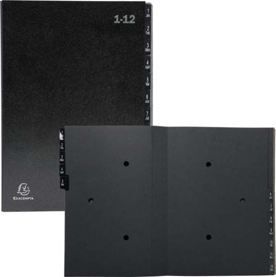 Classificatore numerico 1-12 Ordonator - 25x33 cm - nero - Exacompta Cancelleria e prodotti per ufficio/Archivio ufficio e accessori per scrivania/Raccoglitori e accessori per raccoglitori/Raccoglitori/Raccoglitori a leva per documenti Eurocartuccia - Pavullo, Commerciovirtuoso.it