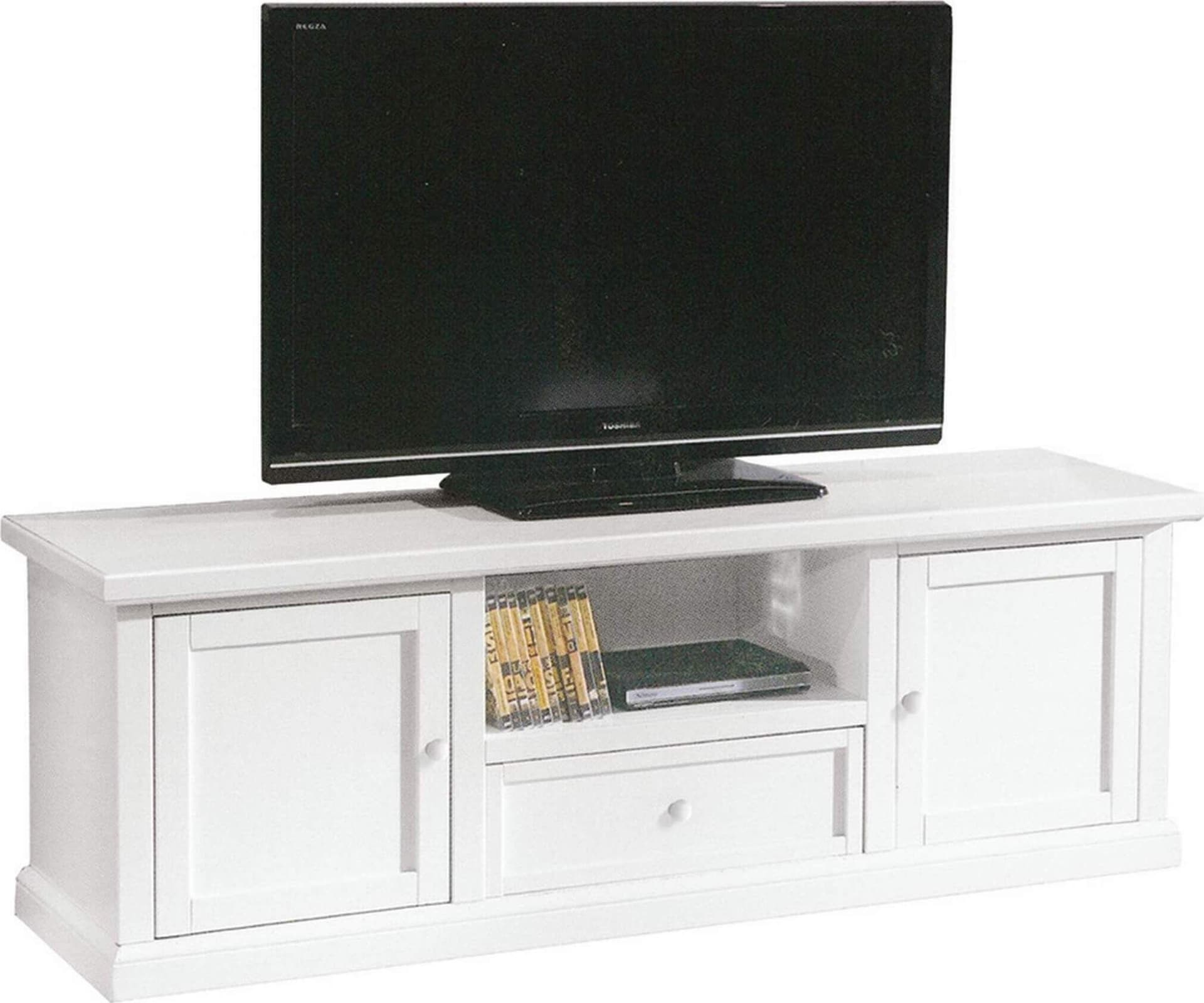 CLAYTON---mobile-porta-tv-in-legno-massello-45x160x56-Bianco-Milani-Home