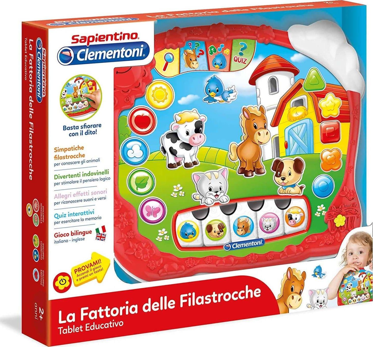 CLEMENTONI 12068 Sapientino La Fattoria delle Filastrocche Fattoria Parlante, Gioco Educativo 2 Anni Elettronico Luci e Suoni, Italiano e Inglese Giocattolo Sanitaria Gioia del Bimbo - Villa San Giovanni, Commerciovirtuoso.it