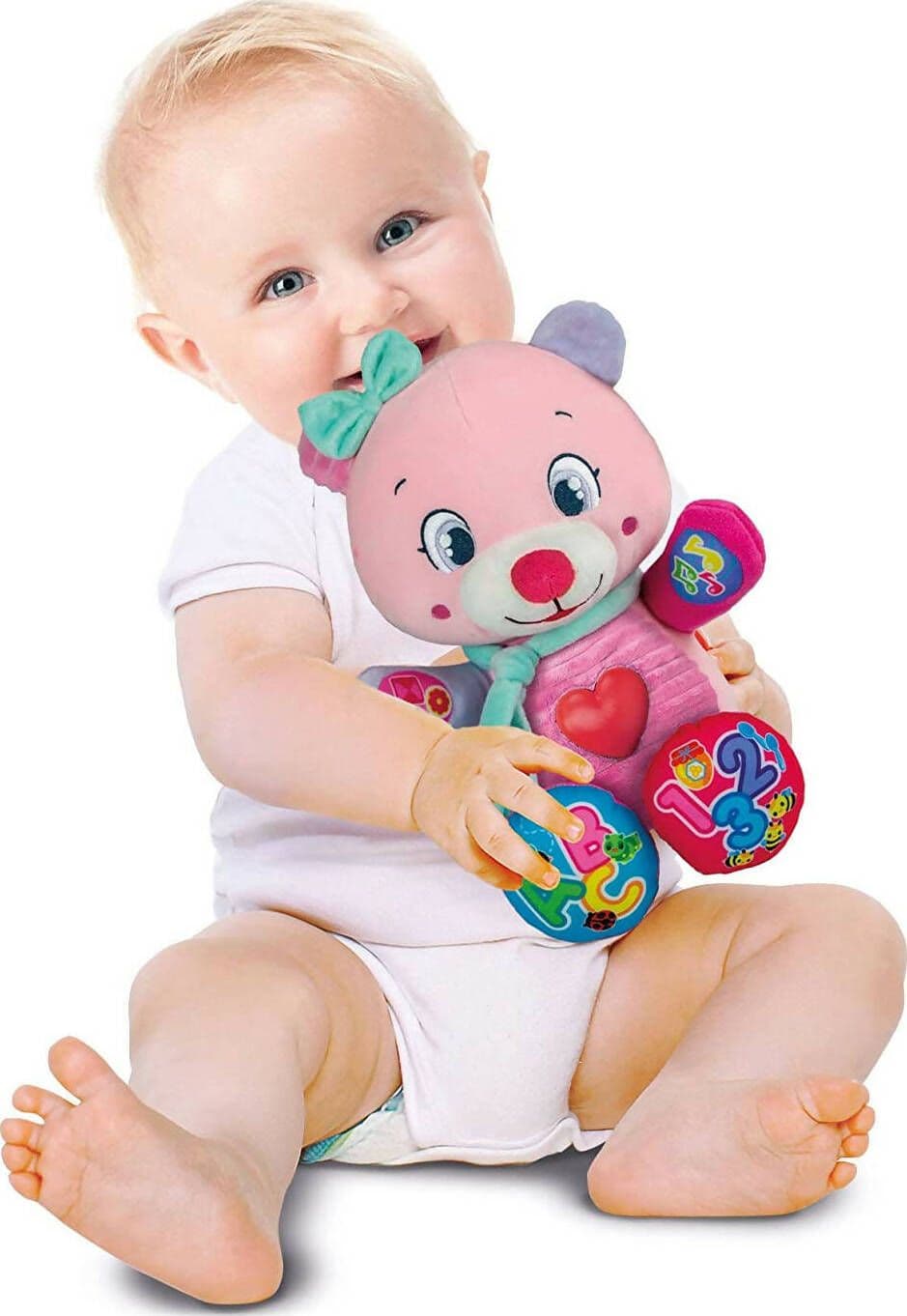 Clementoni- Betta Dolce Orsetto Peluche parlante interattivo-Gioco educativo Prima Infanzia, 6 Mesi+, 17399 Giochi e giocattoli/Giocattoli prima infanzia/Giochi musicali Sanitaria Gioia del Bimbo - Villa San Giovanni, Commerciovirtuoso.it