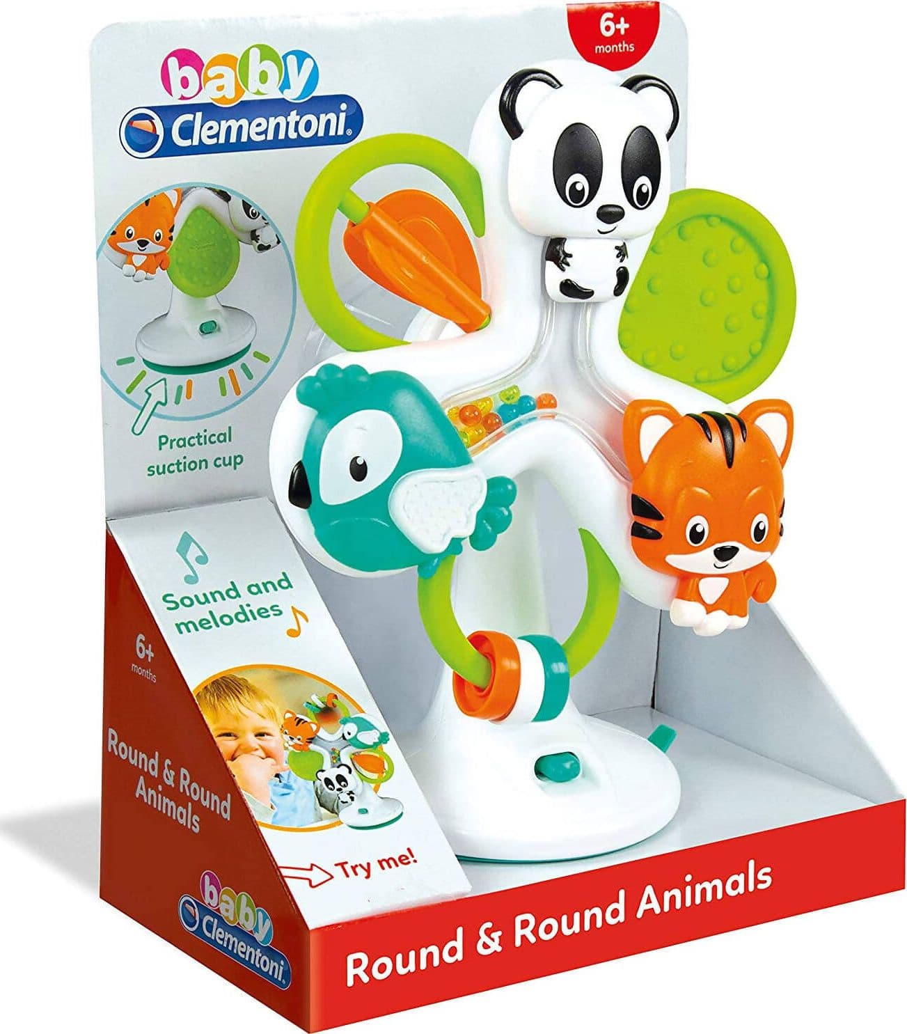 CLEMENTONI Giostra Degli Animali, Gioco Prima Infanzia, Giocattolo Elettronico, Bambini 6, 36 Mesi, Italiano, 17261 Round & Round Animals Giocattoli Sanitaria Gioia del Bimbo - Villa San Giovanni, Commerciovirtuoso.it