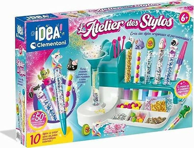 Clementoni Idea - Laboratorio Delle Penne - Kit Creativo Per Realizzare Penne Colorate E Personalizzabili, Gioco Per Bambini 6 Anni, Made In Italy - 18748 in Kit di pittura Cartoleria Deja Vu - Crotone, commercioVirtuoso.it
