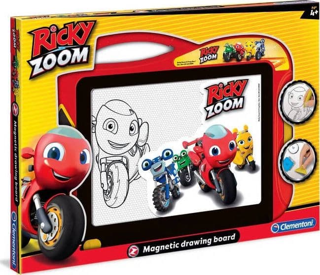 Clementoni Magnetica-Ricky Zoom-Lavagna per disegnare, 4 Anni+, 18607 Rossa Giocattoli Sanitaria Gioia del Bimbo - Villa San Giovanni, Commerciovirtuoso.it