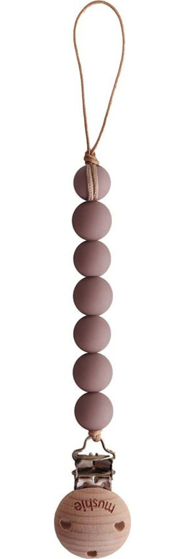 Clip Portaciuccio Mushie Halo Cloudy Mauve Prima infanzia/Succhietti e massaggiagengive/Catenelle porta succhietto La Casa Del Bebè - Napoli, Commerciovirtuoso.it