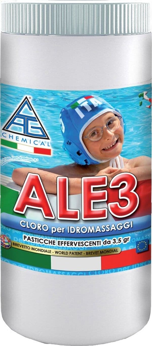 Cloro Effervescente per Piscine in Pastiglie Confezione 1 Kg Cloro Ale3 Cag Chemical per Manutenzione Piscine Disinfettante E Antibatterico Giardino e giardinaggio/Piscine vasche idromassaggio e accessori/Prodotti chimici e tester Ph/Cloro Ferus - Montoro, Commerciovirtuoso.it
