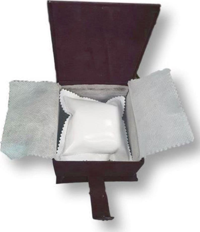 Cofanetto Scatolo Confezione Astuccio Con Cuscino Per Orologio Velluto Rosso