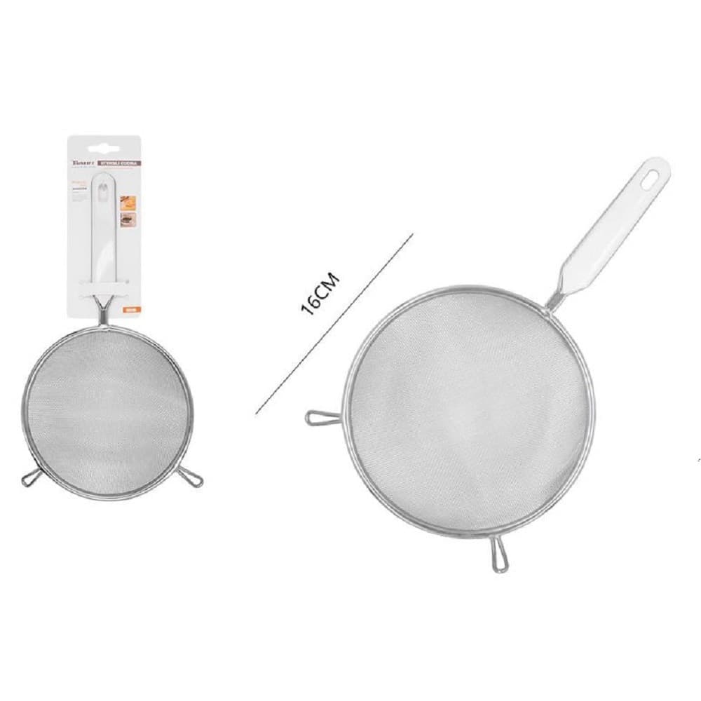 Colino A Rete 16cm In Acciaio Cucina Manico In Plastica Passino Setaccio 50622 Casa e cucina/Utensili da cucina/Colini Trade Shop italia - Napoli, Commerciovirtuoso.it