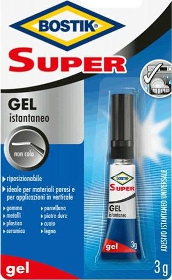 Colla istantanea universale - 3 gr - Ultra Rapdio Gel - trasparente - Bostik Cancelleria e prodotti per ufficio/Archivio ufficio e accessori per scrivania/Nastri colle elastici e graffette/Adesivi e colle/Super colla Eurocartuccia - Pavullo, Commerciovirtuoso.it