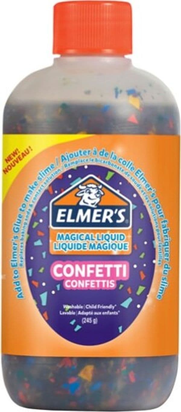 Colla Magical Liquid ''Confetti'' Slime - flacone 259 ml - Elmer's Cancelleria e prodotti per ufficio/Archivio ufficio e accessori per scrivania/Nastri colle elastici e graffette/Adesivi e colle/Adesivi spray Eurocartuccia - Pavullo, Commerciovirtuoso.it