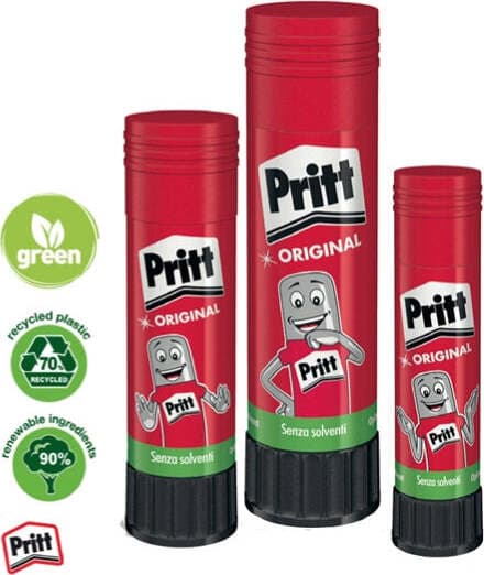 Colla Stick - 43 gr - bianco - Pritt Cancelleria e prodotti per ufficio/Archivio ufficio e accessori per scrivania/Nastri colle elastici e graffette/Adesivi e colle/Adesivi spray Eurocartuccia - Pavullo, Commerciovirtuoso.it