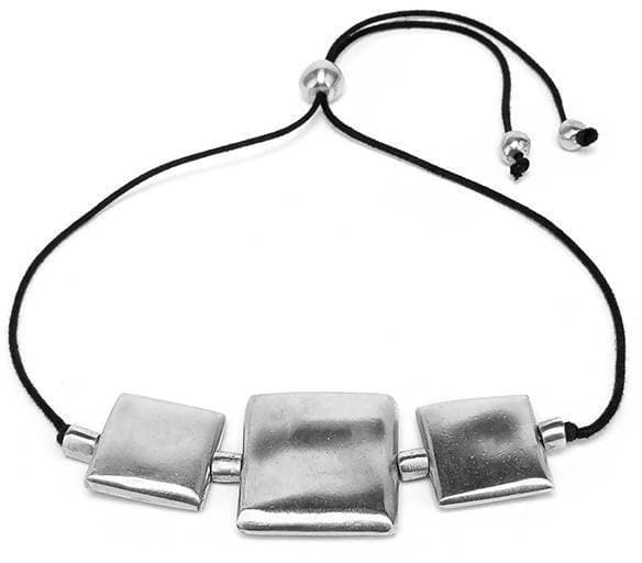 collana 3 placche quadrate in Collane CliV - Milazzo, commercioVirtuoso.it
