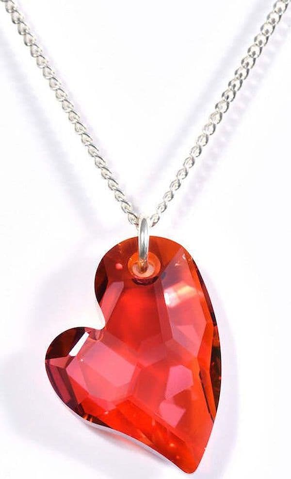 Collana Con Pendente Manish Arora Acciaio Cristallo Swarovski Rosso Moda/Donna/Gioielli/Collane Scontolo.net - Potenza, Commerciovirtuoso.it