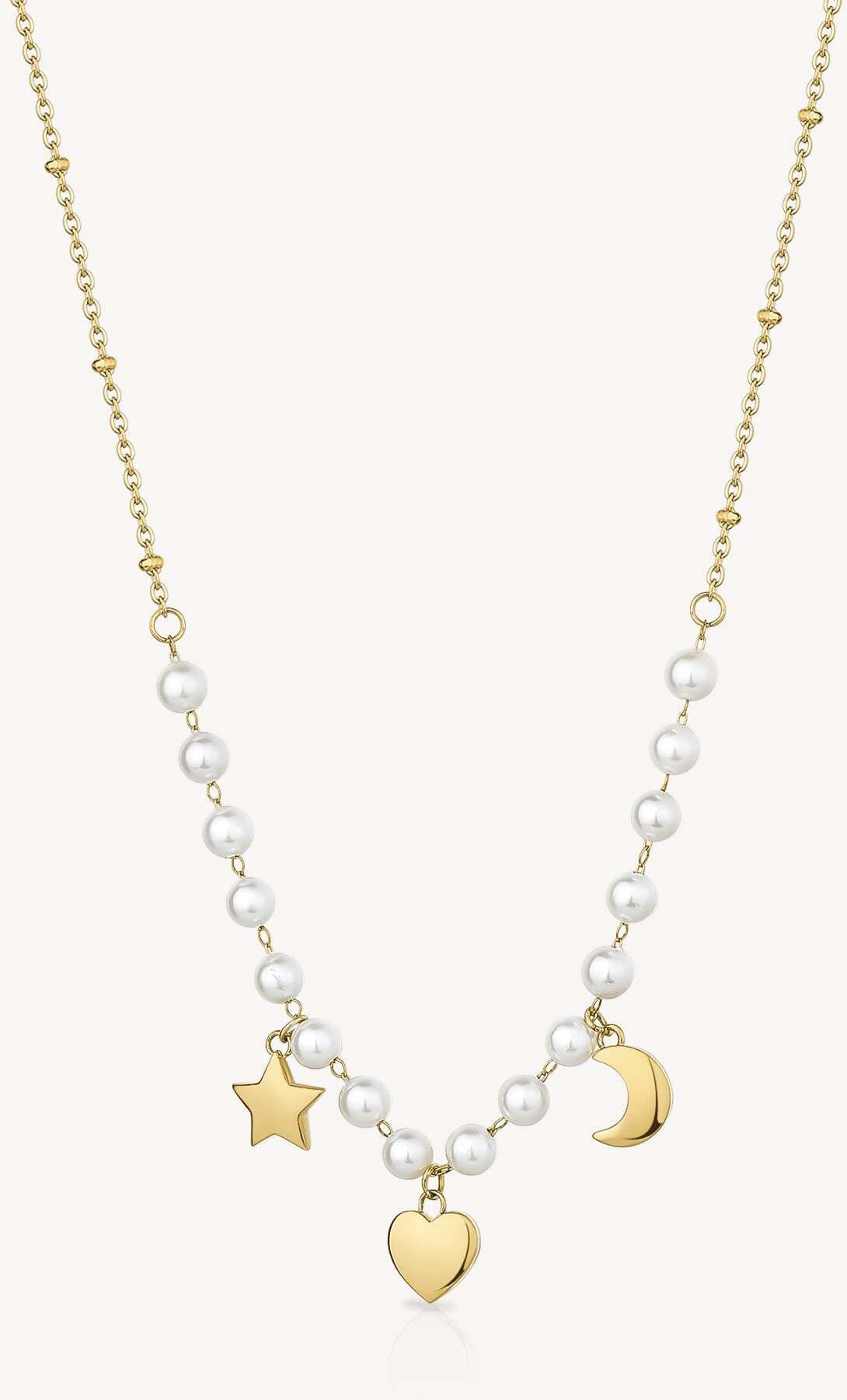 Collana Donna Brosway Bah80 Con Pendenti Cuore Stella Luna in Collane Gioielleria Cameli - Monte Urano, commercioVirtuoso.it