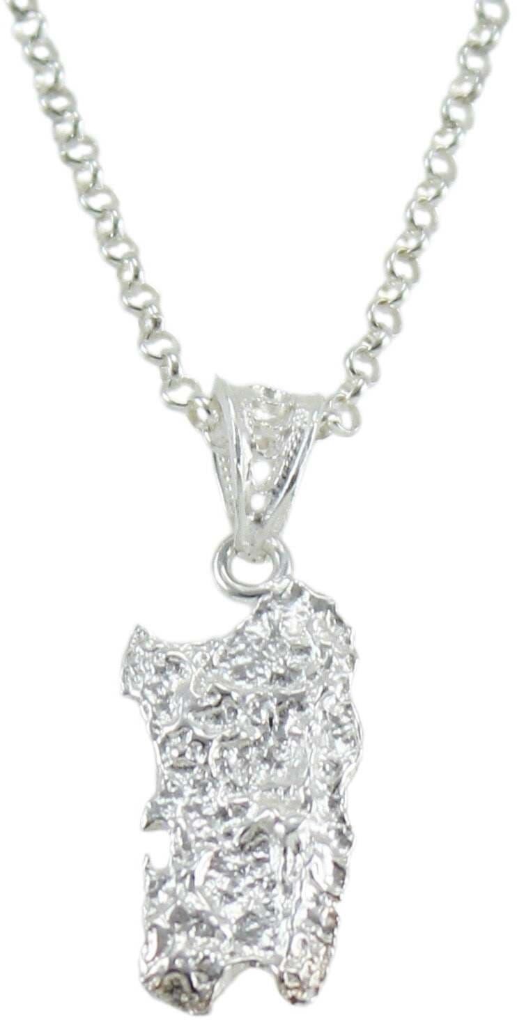 Collana con pendente Sardegna con montagne in argento in Collane Gioielleria Saba - Dolianova, commercioVirtuoso.it
