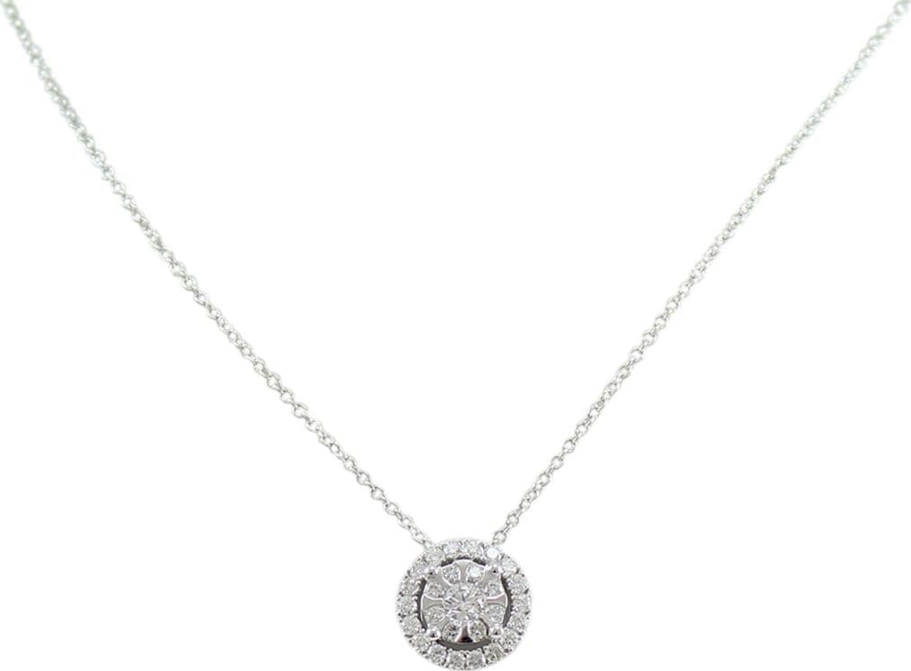 Collana donna Mirco Visconti in oro bianco pendente pavé di diamanti in Collane Gioielleria Saba - Dolianova, commercioVirtuoso.it