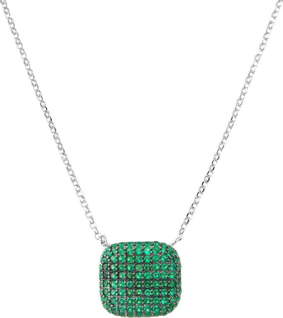 Collana Donna Osa Jewels 9942s in Argento Con Pendente Strass Verde in Collane Gioielleria Cameli - Monte Urano, commercioVirtuoso.it