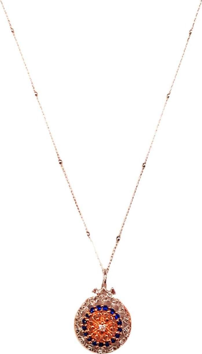 Collana in Argento 925 millesimi Maestro Riverso Ciondolo con Pietre Colorat e Tormaline varieta' Zaffiri in Collane E B Gioielli - Siderno, commercioVirtuoso.it