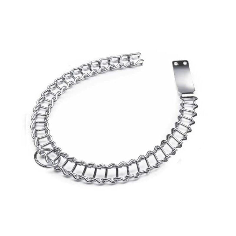 COLLARE CON TARGHETTA PER CANE A SCALETTA IN ACCIAIO CATENA MAGLIA SALVA PELO Prodotti per animali domestici/Cani/Collari imbracature e guinzagli/Collari/Collari standard Trade Shop italia - Napoli, Commerciovirtuoso.it