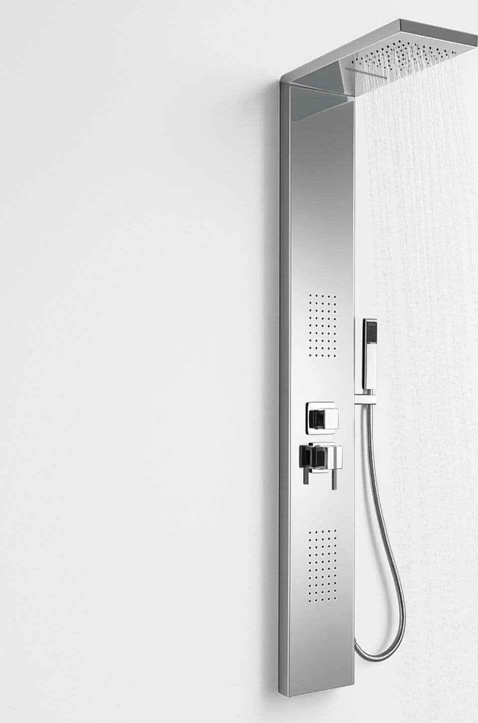 Colonna Doccia 002 4 Funzioni Acciaio Inox Getto A Cascata 2 Bocchette Idro Lombari L20xP44xH170 Fai da te/Attrezzature per cucine e bagni/Attrezzature per bagni/Docce e componenti doccia/Filtri supporti e soffioni doccia/Docce fisse Ogomondo - Martina Franca, Commerciovirtuoso.it
