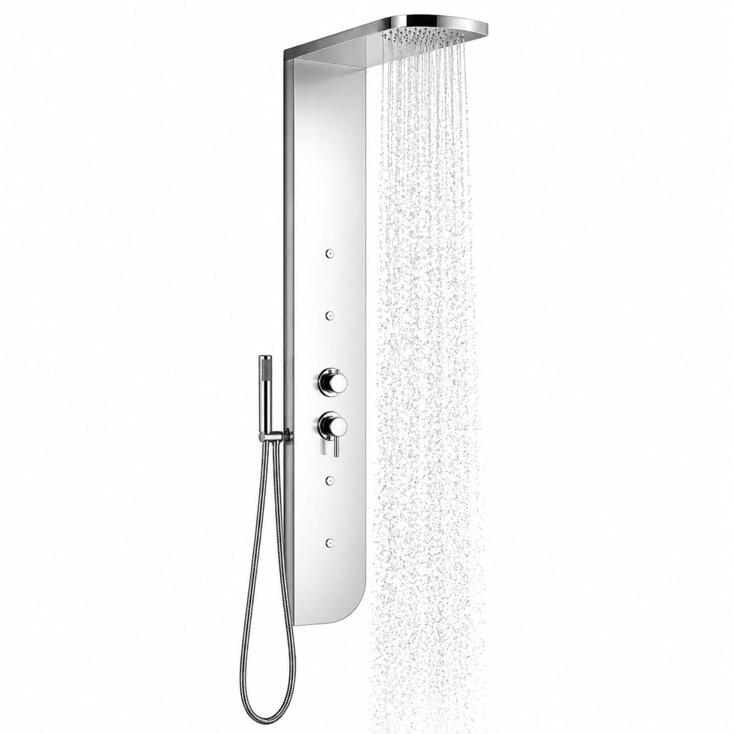 Colonna Doccia 005B Acciaio Inox 3 Funzioni 4 Bocchette Idro Lombari L20xP50xH150 Fai da te/Attrezzature per cucine e bagni/Attrezzature per bagni/Docce e componenti doccia/Filtri supporti e soffioni doccia/Docce fisse Ogomondo - Martina Franca, Commerciovirtuoso.it