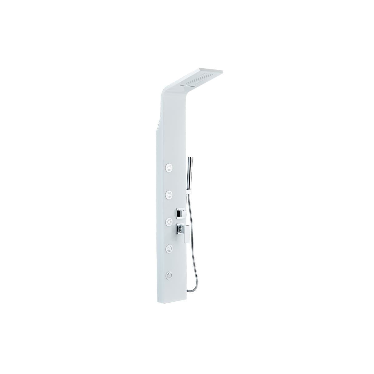 Colonna-Doccia-Idromassaggio-acciaio-Bianco-Zaffiro